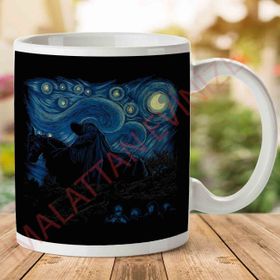 Adell 1-2087 Starry Night In Middle Earth Lord Of The Rings Seramik Kupa Bardak