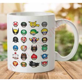 Adell 1-2117 Super Mario Know Your Mushrooms Baskılı Seramik Kupa Bardak