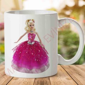 Adell 1-2293 Barbie Baskılı Seramik Kupa Bardak