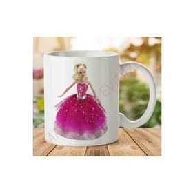 Adell 1-2293 Barbie Baskılı Seramik Kupa Bardak