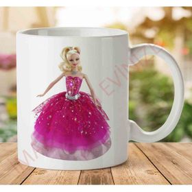 Adell 1-2293 Barbie Baskılı Seramik Kupa Bardak