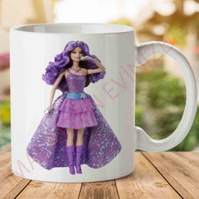 Adell 1-2295 Barbie Baskılı Seramik Kupa Bardak