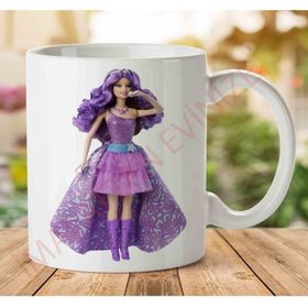 Adell 1-2295 Barbie Baskılı Seramik Kupa Bardak
