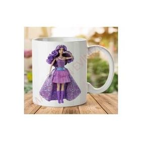 Adell 1-2295 Barbie Baskılı Seramik Kupa Bardak