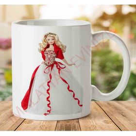 Adell 1-2297 Barbie Baskılı Seramik Kupa Bardak