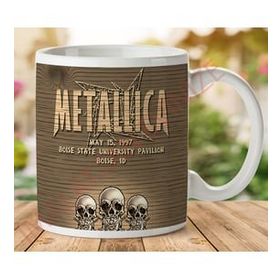 Adell 1-315 METALLICA BOISE Baskılı Seramik Kupa Bardak