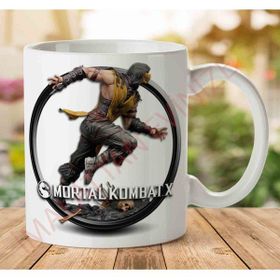 Adell A2469 Mortal Kombat X Oyun Baskılı Seramik Kupa Bardak