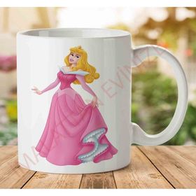 Adell A2549 Sleeping Beauty Baskılı Seramik Kupa Bardak