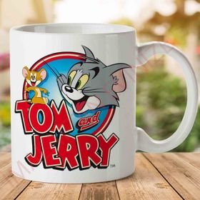 Adell A2578 Tom And Jerry Çizgi Film Baskılı Seramik Kupa Bardak