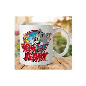 Adell A2578 Tom And Jerry Çizgi Film Baskılı Seramik Kupa Bardak