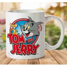 Adell A2578 Tom And Jerry Çizgi Film Baskılı Seramik Kupa Bardak