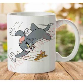 Adell A2581 Tom And Jerry Çizgi Film Baskılı Seramik Kupa Bardak