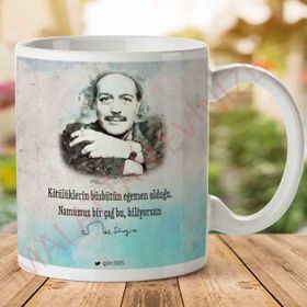 Adell A2617 CEMAL SÜREYA Namussuz Bir Çağ Bu Baskılı Seramik Kupa Bardak