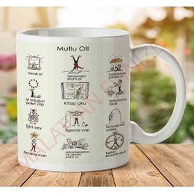 Adell A2767 Mutlu Ol Hediye Seramik Kupa