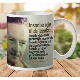 Adell A2773 Nazım Hikmet İnsanlar İçin Ölebileceksin Hediye Seramik Kupa