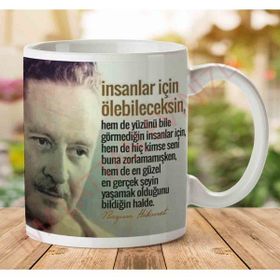 Adell A2773 Nazım Hikmet İnsanlar İçin Ölebileceksin Hediye Seramik Kupa