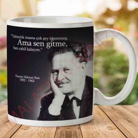 Adell A2775 Nazım Hikmet Sen Gitme Hediye Seramik Kupa