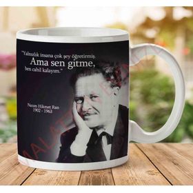 Adell A2775 Nazım Hikmet Sen Gitme Hediye Seramik Kupa
