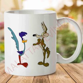 Adell A2820 Road Runner ve Coyote Hediye Seramik Kupa