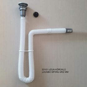 Adell Uzun Körük Gövdeli Lavabo Sifonu