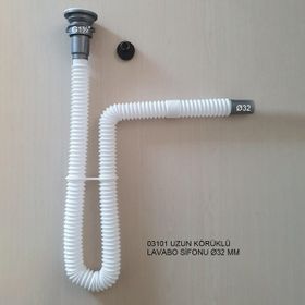 Adell Uzun Körük Gövdeli Lavabo Sifonu