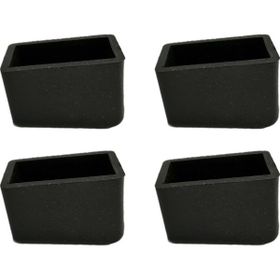 Adem Koç Plastik 20x40 mm Kaydırmaz Merdiven Ayağı Plastiği 4 Adet Merdiven Pabucu
