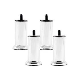 Adem Koç Plastik Asena Pimli Metal 4'lü 12 cm Baza Kanepe Koltuk Ayağı