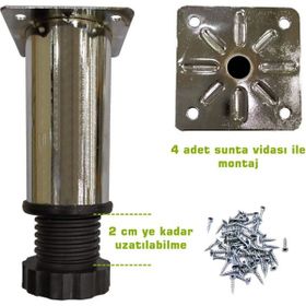 Adem Koç Tablalı Metal Baza Kanepe Dolap Tezgah Mobilya Baza Ayağı