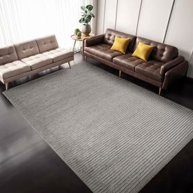 Aden Leona 1 Gri Makinada Yıkanabilir Şönil Dokuma 80x200 cm Halı