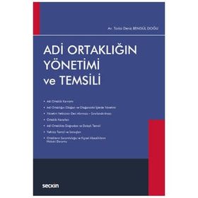 Adi Ortaklığın Yönetimi ve Temsili - Türkü Deniz Bengül Doğu