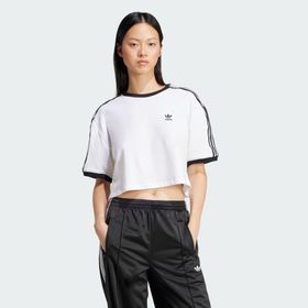 Adidas 3S Loose Crop Beyaz Kadın T-shirt