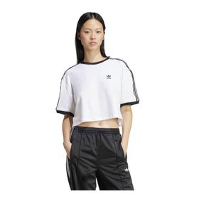 Adidas 3S Loose Crop Beyaz Kadın T-shirt