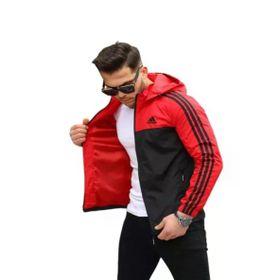 Adidas A-02074 Erkek The Run Kapusonlu Yagmurluk
