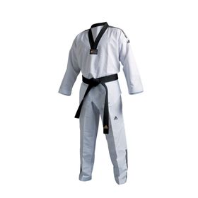 Adidas ADITF02 Fighter Siyah Beyaz 3 Taekwondo Elbisesi