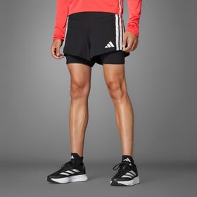 Adidas Adizero Running 2IN1 Gel Pocket Siyah Erkek Şort