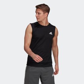 Adidas Aeroready Designed To Move Sport 3-Stripes Erkek Siyah T-shirt
