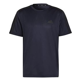 Adidas Aeroready Designed To Move Sport 3-Stripes Erkek Siyah T-shirt