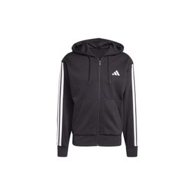 Adidas B47368 Essentials 3 Stripes Mavi Polar Kapüşonlu Üst