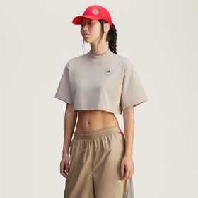 Adidas By Stella McCartney Crop Bej Kadın T-shirt