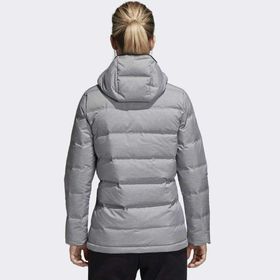 Adidas CZ1385 Helionic Gri Kadın Mont