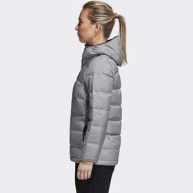 Adidas CZ1385 Helionic Gri Kadın Mont