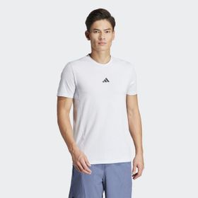 Adidas Designed For Training Beyaz Bisiklet Yaka Erkek T-shirt