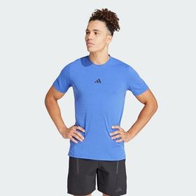 Adidas Designed For Training Workout Mavi Erkek T-shirt