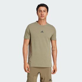 Adidas Designed For Training Workout Yeşil Erkek T-shirt