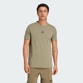 Adidas Designed For Training Workout Yeşil Erkek T-shirt