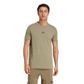 Adidas Designed For Training Workout Yeşil Erkek T-shirt