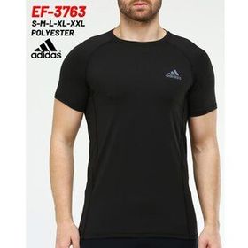 Adidas EF-3763 Siyah Erkek Polyester T-Shirt