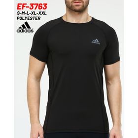 Adidas EF-3763 Siyah Erkek Polyester T-Shirt