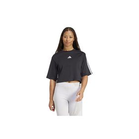 Adidas Essentials 3-Stripes Cotton Loose Beyaz Kadın T-shirt
