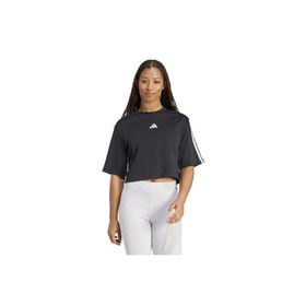 Adidas Essentials 3-Stripes Cotton Loose Beyaz Kadın T-shirt